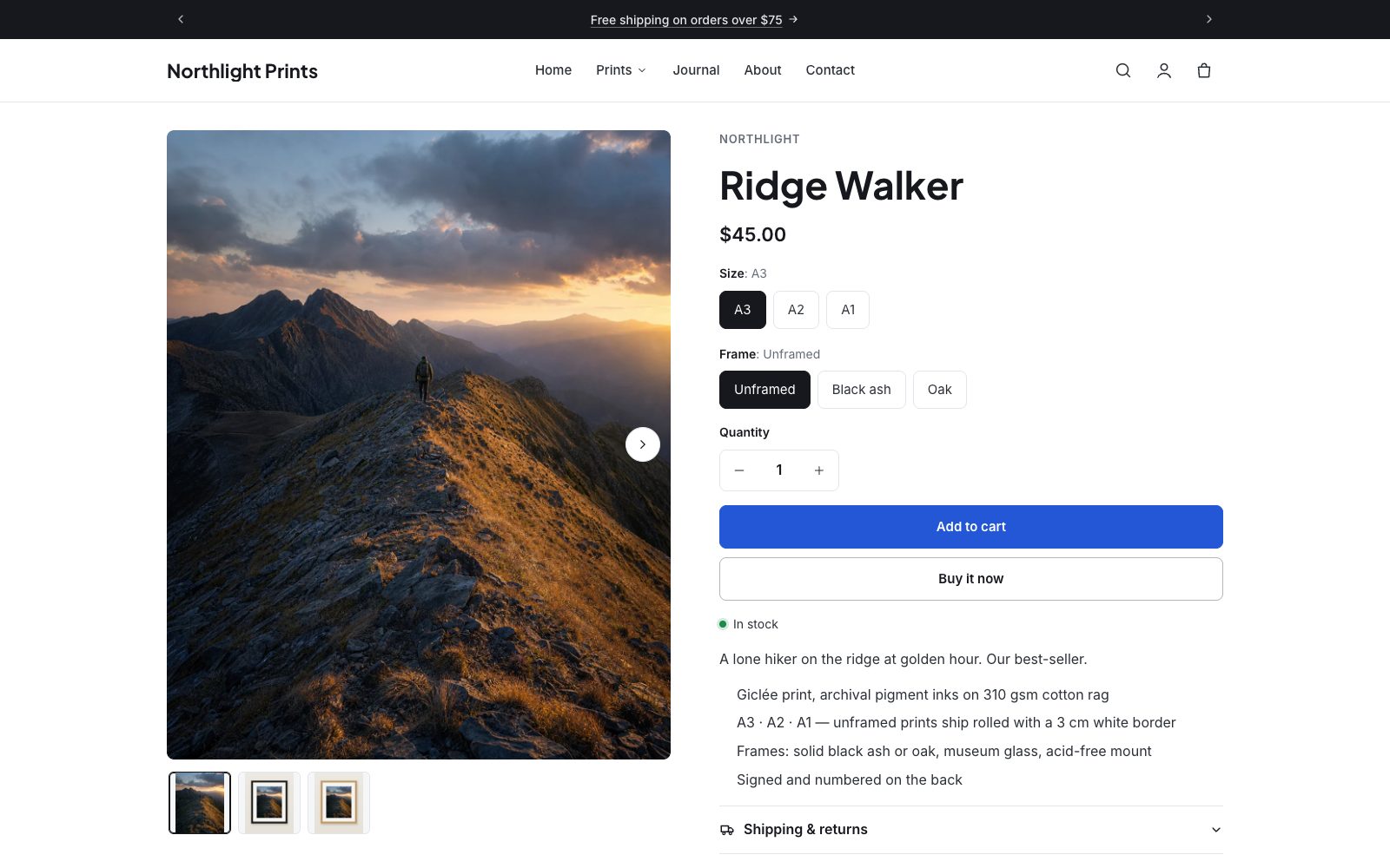 Corner theme — storefront section 2