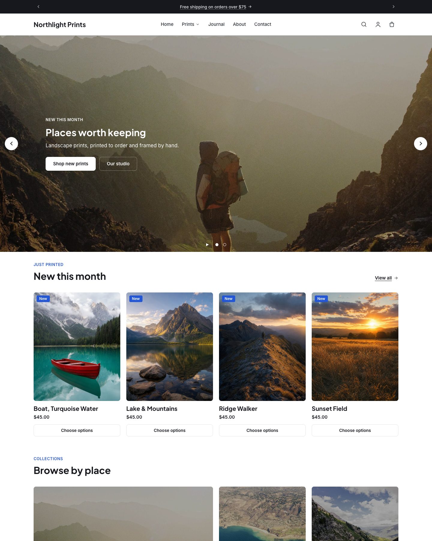 Corner theme