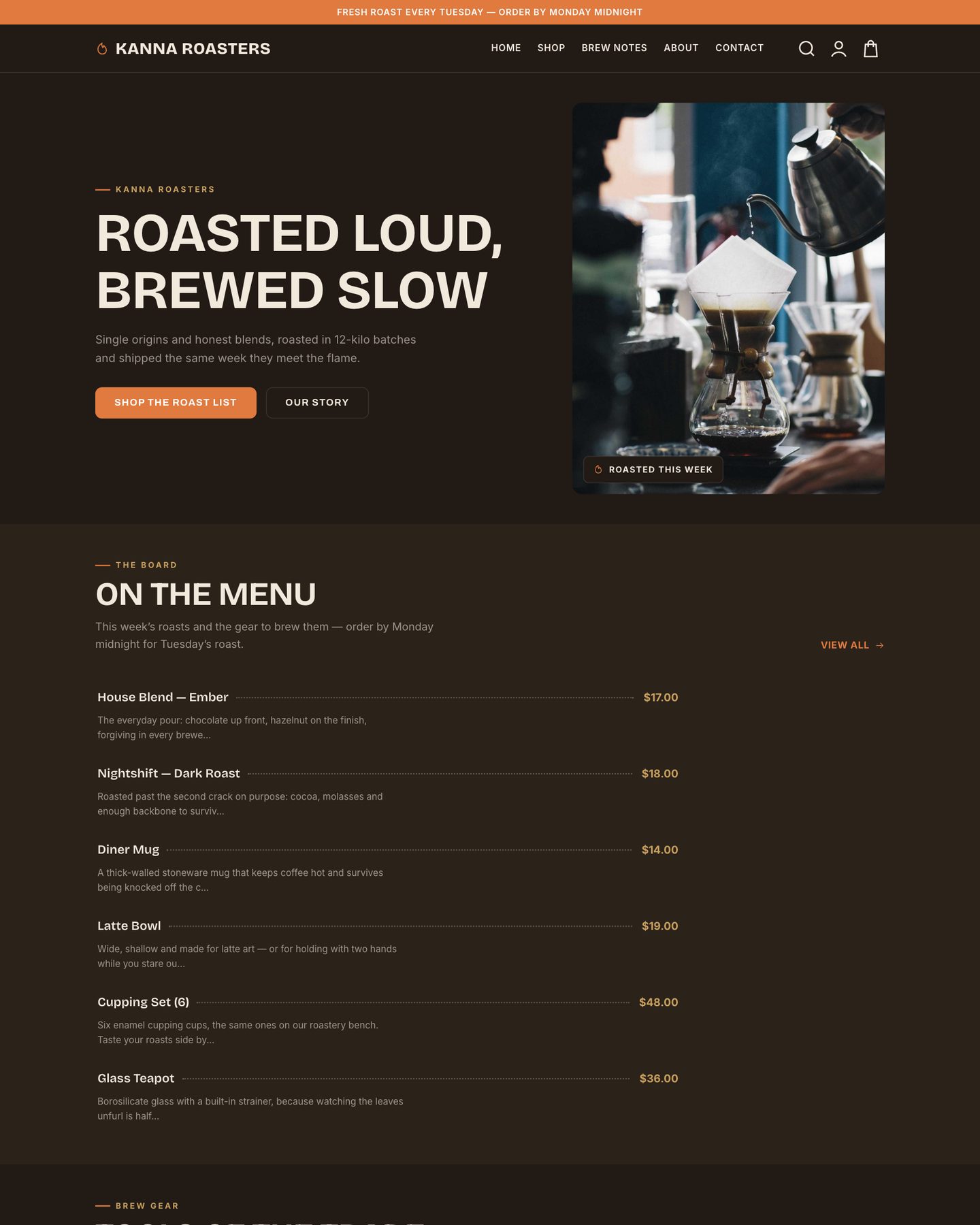 Ember theme preview